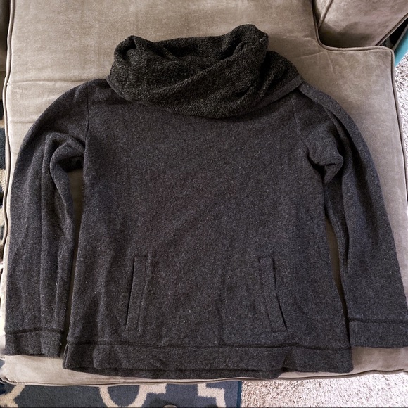 J. Crew Factory Sweaters - J. Crew Charcoal Cowl Neck Sweater, XL
